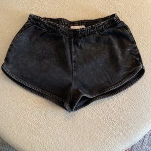 Vintage American Apparel Black Denim Shorts